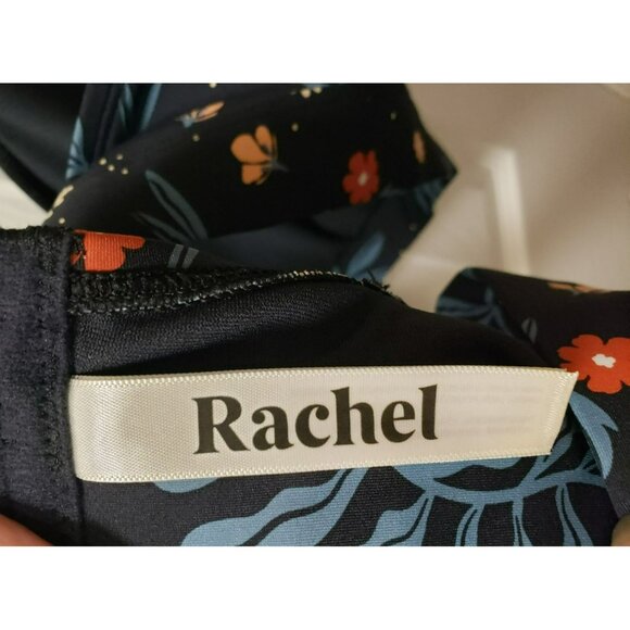 From Rachel Eco Bikini Top, XL, Navy Floral, 32" band, 3 hook adj close, Canada - Picture 6 of 11